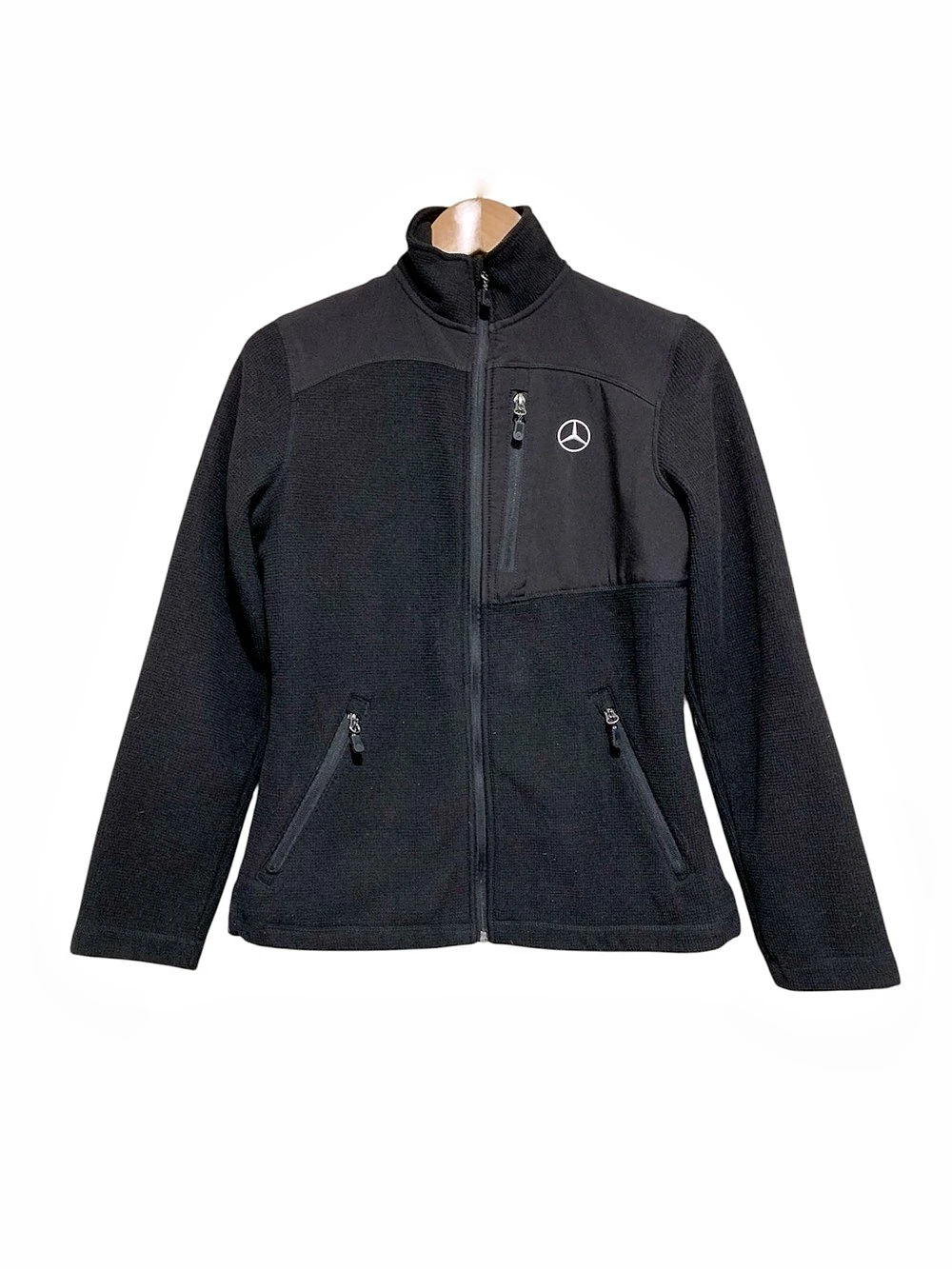 Mercedes-Benz USA Collection Series Micro Waffle Fleece Jacket Black Size Small